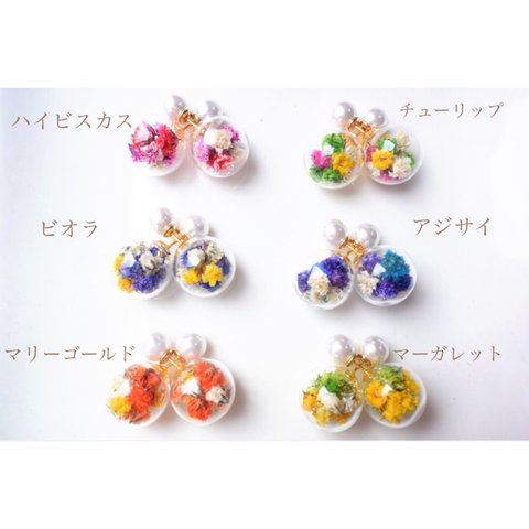 SALE♥︎ガラスドームピアス