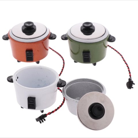 1個 炊飯器　3カラー(選択可能) ミニチュア 炊飯ジャー　調理器具 クッキング 用品 カスタム ドール用品 ドールハウス