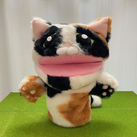 三毛猫パペット 仔猫