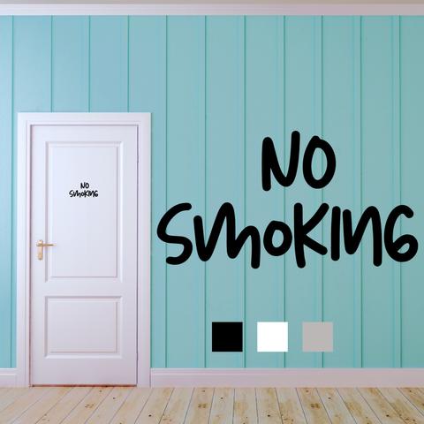 【賃貸OK】NO SMOKING  禁煙 ウォールステッカー ドアステッカー ドアシール ステッカー インテリア ポップ おしゃれ