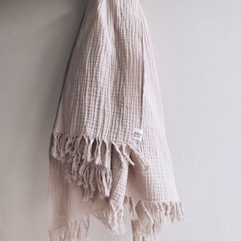 2 Fringe Stole / Cream