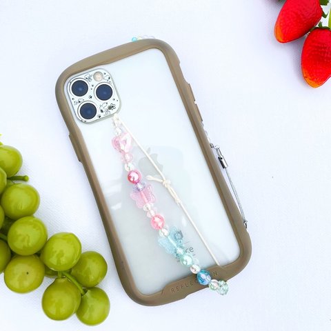 \✩/kirakira colorful bead phone strap\✩/