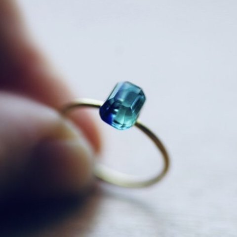 【6/25 限定ガチャポン】emerald glass ring