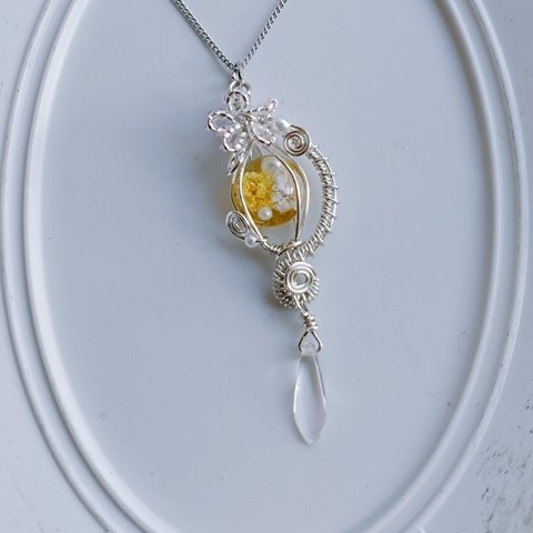 【SALE】『Flower❁⃘*.ﾟ』yellow〜ネックレス〜