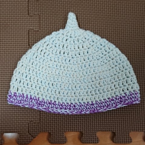 どんぐり帽子 マーブル(水色、紫) ベビー～キッズ