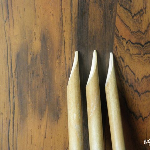 国産の竹で手作り　酔竹庵（すいちくあん）竹ペン　3本セット