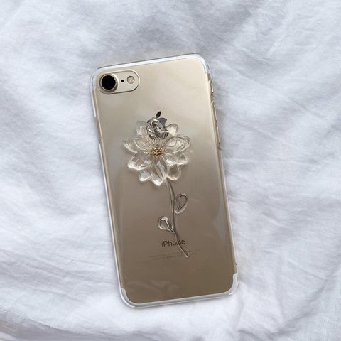 flower motif iPhone case