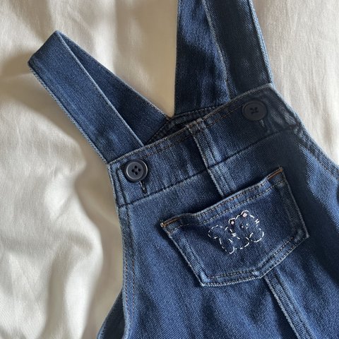 【kids vintage clothes remake】刺繍リメイク キッズ 子供服 リボン