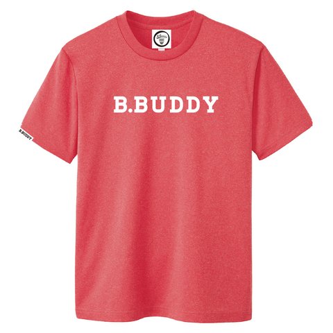 ドライ素材Tシャツ！B.BUDDY LOGO DRY Tee （ミックスレッド）