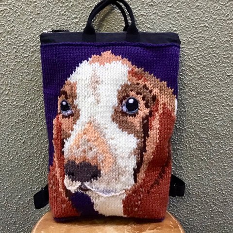 terry2様専用☆手編みオーダーメイドリュック  [犬 愛犬 レディース ペット お散歩 リュックサック 編み物 バッグ キッズ]