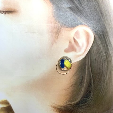 一粒レジンピアス