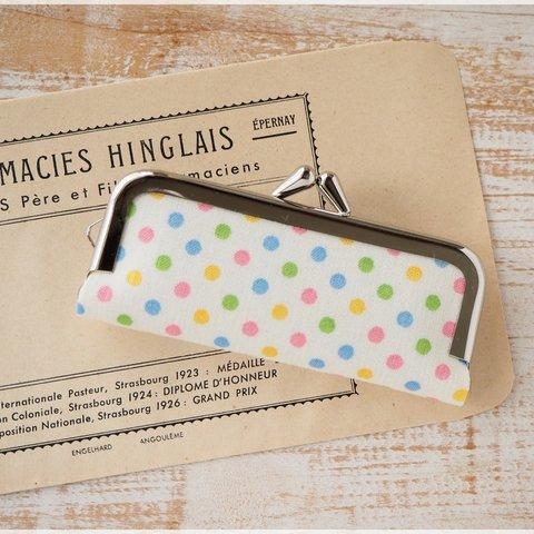 ■キャンディーカラーの水玉印鑑ケース■　hanko case (dot-baby)