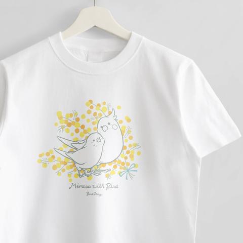 Tシャツ（Mimosa with Bird / セキセイインコとオカメインコ）