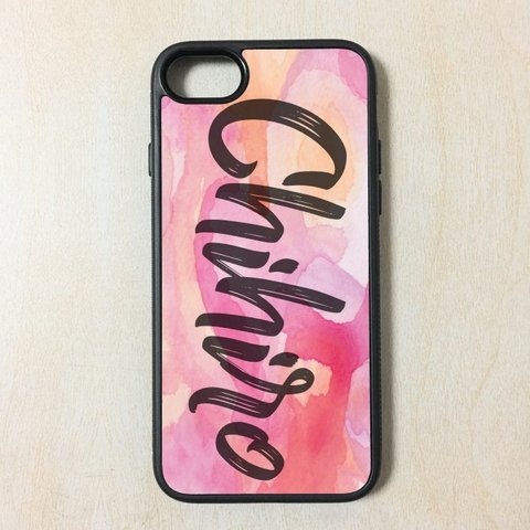 S055 Pink name  名入れ iPhone  ケース 