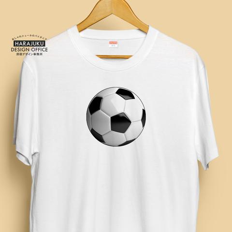 【半袖/長袖】オシャレおもしろTシャツ「サッカーボール」