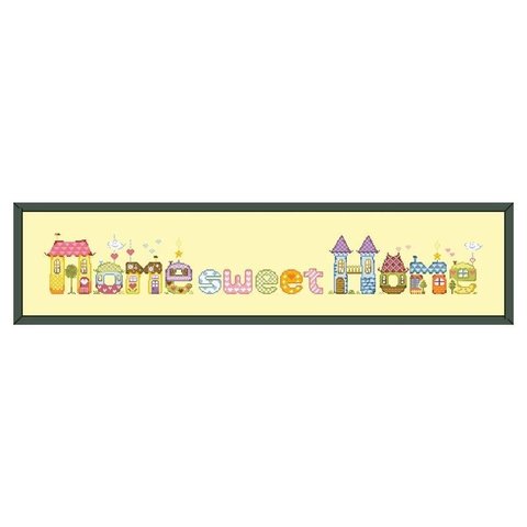 【送料無料】★Sweet home 18ct★クロスステッチ刺繍キット