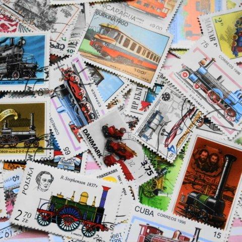 外国切手（鉄道）３０枚セット