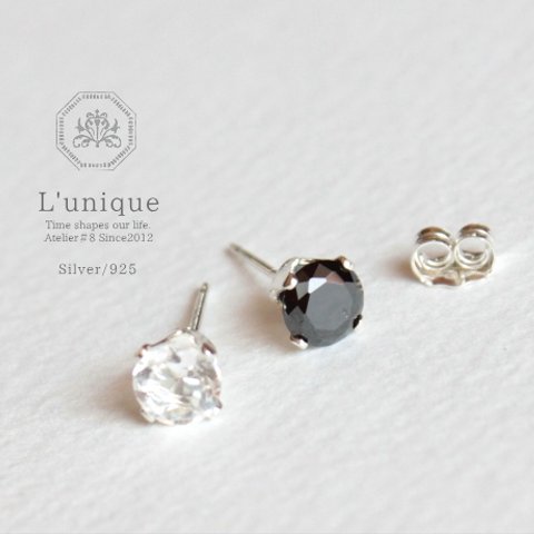 L'unique/Silver925ピアス For Men and Women