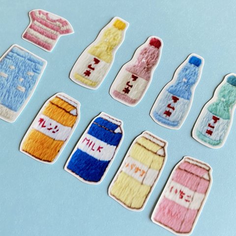 刺繍プリントフレークシール(SUMMER)