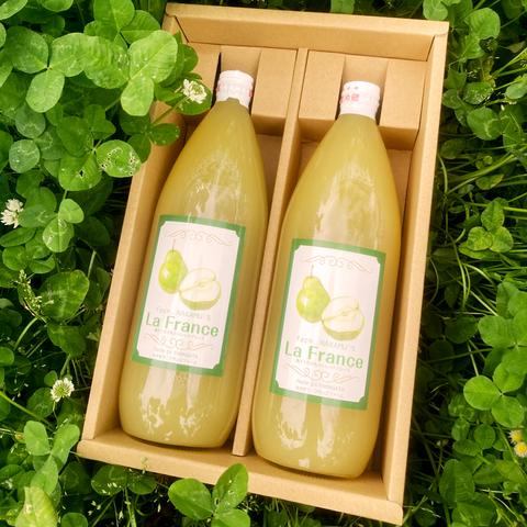 【お歳暮】濃厚🍐ラ・フランス100％ジュース【1000ml2本セット】