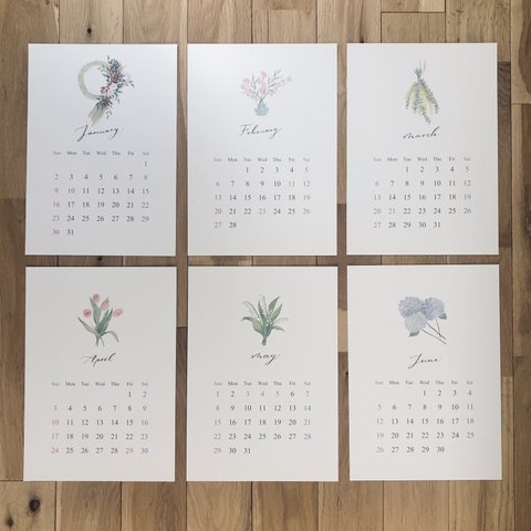 【4月始まり】花と果実のカレンダー2022