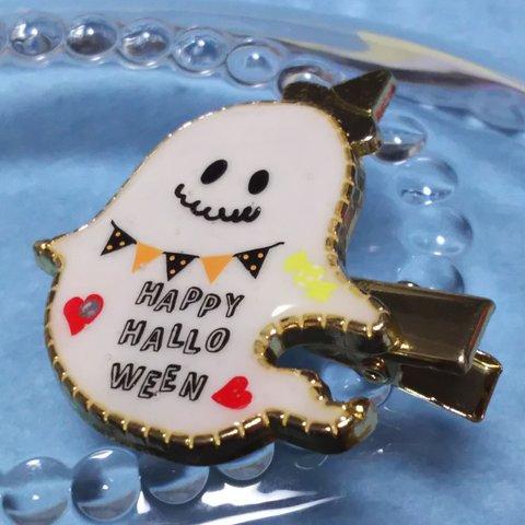 ハロウィン🎃     お化けのヘアクリップ       送料無料