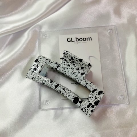 GL【449】hair clip / white (L)