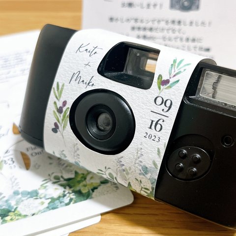 写ルンです セミオーダー オリーブver.  インスタントカメラ カメラカバー 結婚式アイテム 