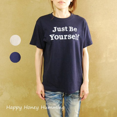 ロゴTシャツ　Just be yourself　オリジナルtシャツ