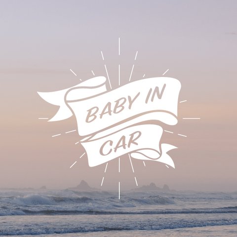 送料無料【BABY IN CAR】カーステッカー