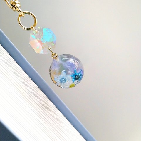 優しい夕空と花_キーホルダー(key chain)