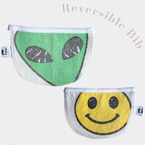 【titi original】 Reversible  Bib ・　Mサイズ