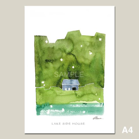 A4ポスター用ファイル　LAKE SIDE HOUSE