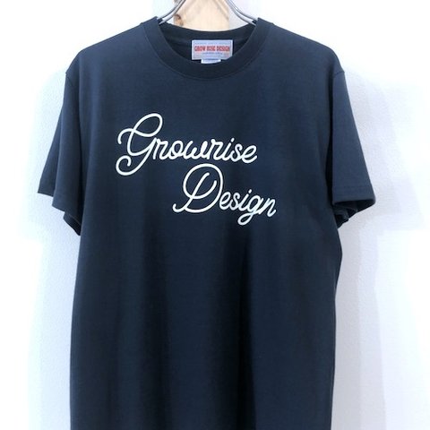 GROW RISE DESIGN　ロゴTシャツ（ネイビー）