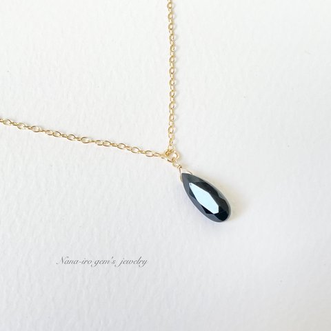 14kgf blackspinel necklace