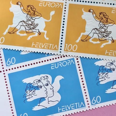 ちいさなartmuseum　Switzerland　stamp　2set