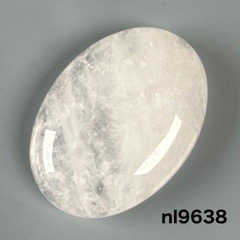 天然フロスト水晶 30ミリ カボションルース nl9638