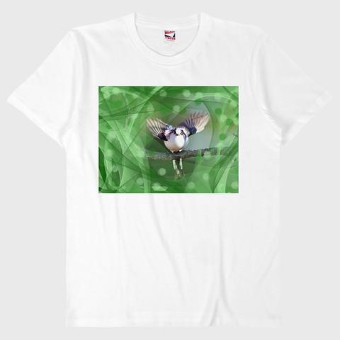 野鳥Tシャツその３　エナガその２