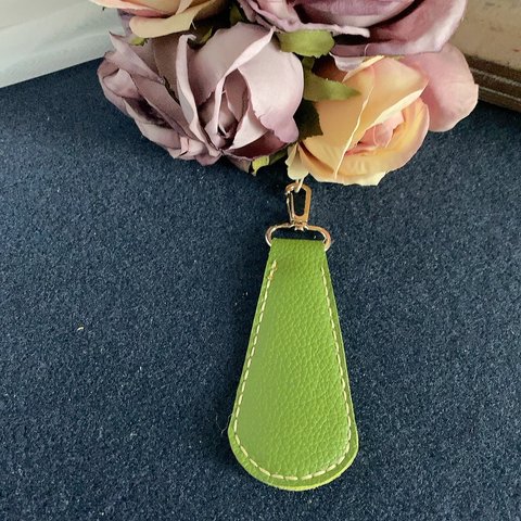 本牛革Shoehorn key ring （ナスフック1）