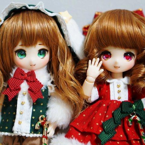 双子クリスマス服