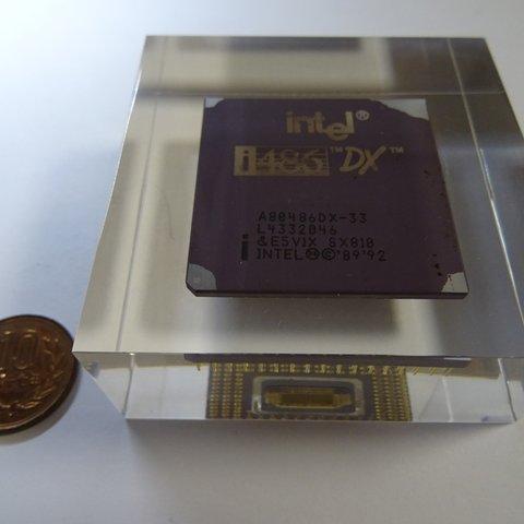 intel 486DX CPU ペーパーウエイト