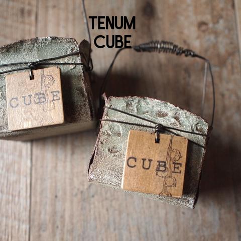 CUBE缶/tc153/リメイク缶/ブリキワイヤーカゴ