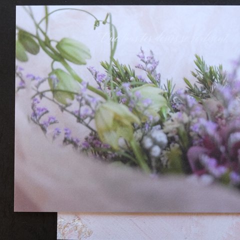 Flower bouquet Stationery set / パリ便り