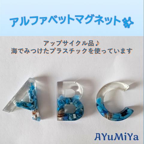 《SDGs》マイクロプラスチックのアルファベットマグネット