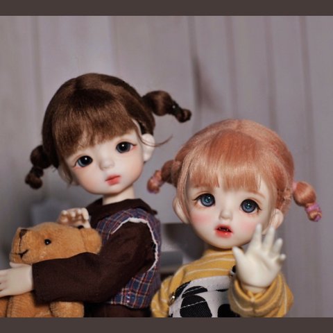 オビツ11ウィッグ 手編みウィッグdollカツラBJD1/4BJD1/6BJD1/8