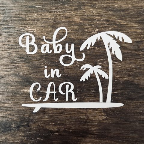 【SURF】【BABY IN CAR】【KIDS IN CAR】カーステッカー　ステッカー　ベビーインカー　キッズインカー　kidsincar　車