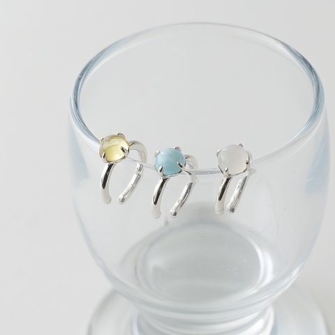 ※8/31までの販売※<Herz> gemstones Earcuff / SV925　春 夏