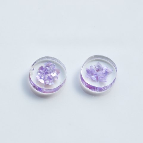 purple one point piece or earring