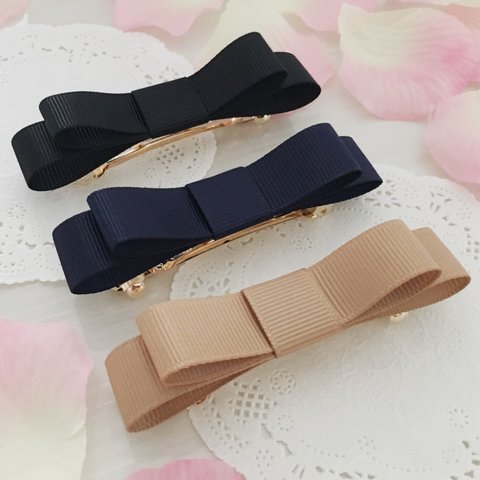 small ribbon**リボンバレッタ**