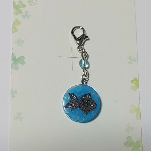 【ハンドメイド】マスクチャーム 金魚